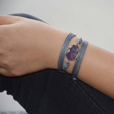Inner Peace Amethyst Wrap Bracelet-Your Soul Place